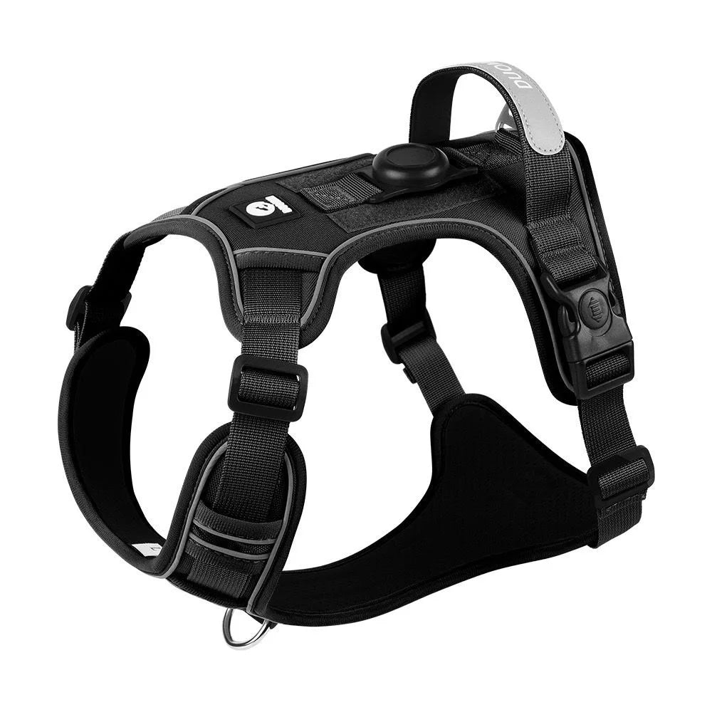 No Pull Dog Harness With AirTag Holder