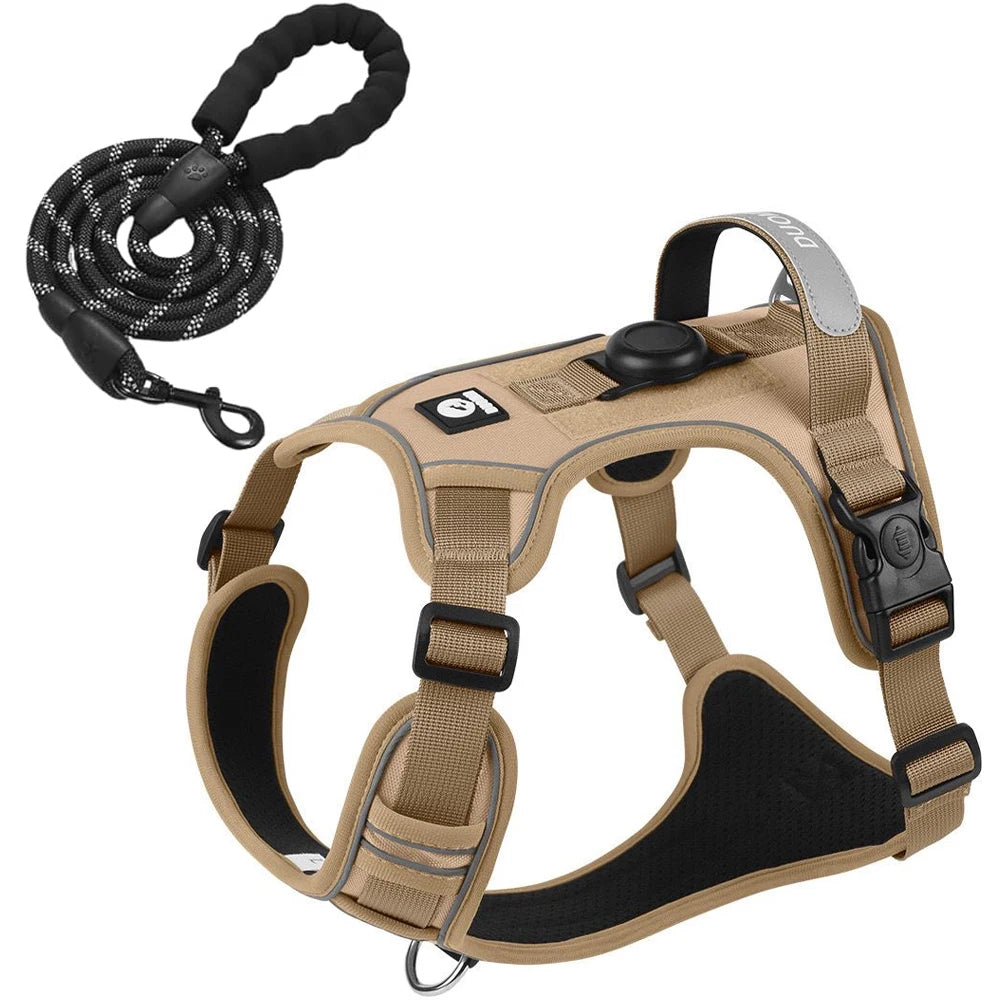 No Pull Dog Harness With AirTag Holder